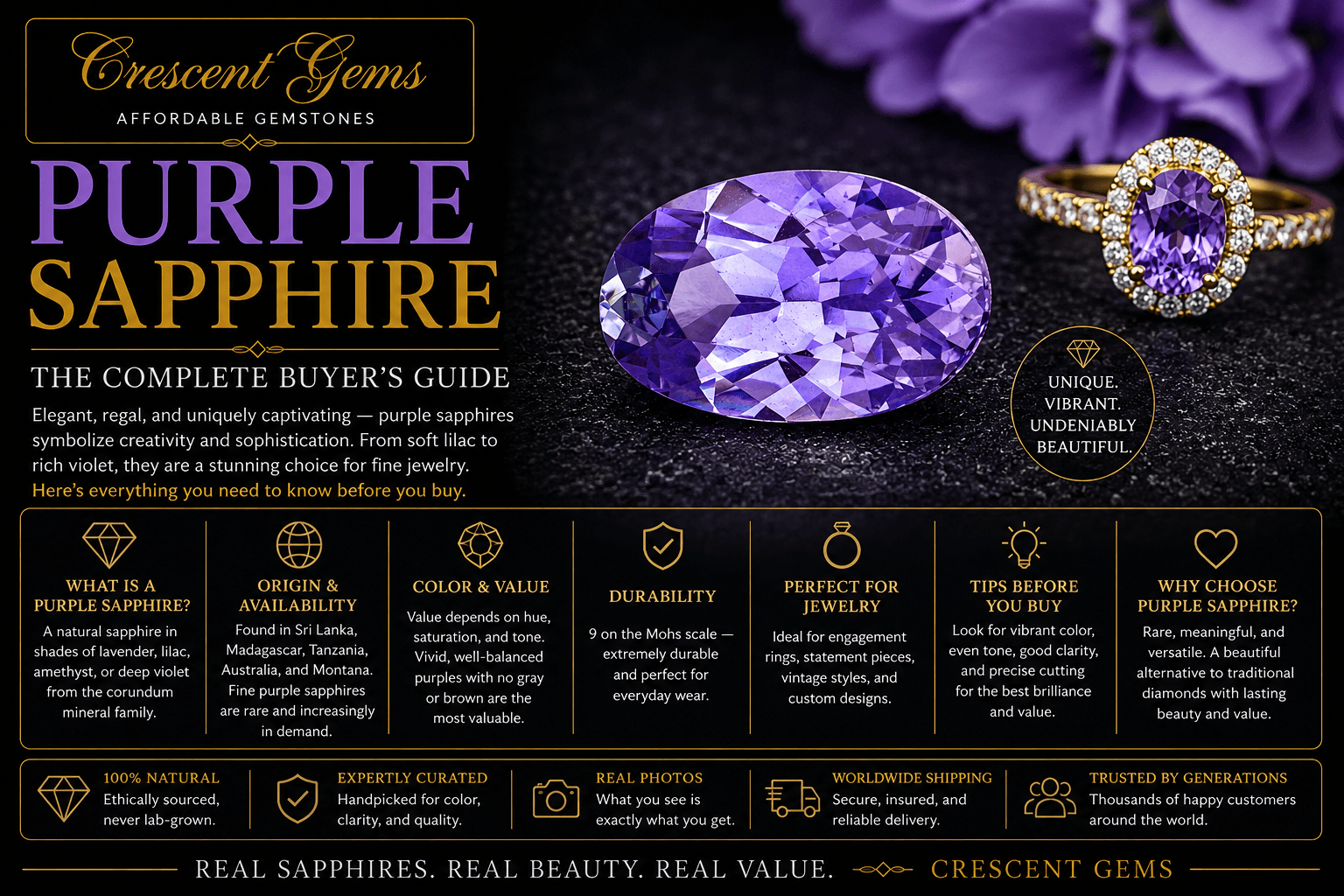 Purple Sapphire — The Complete Buyer's Guide