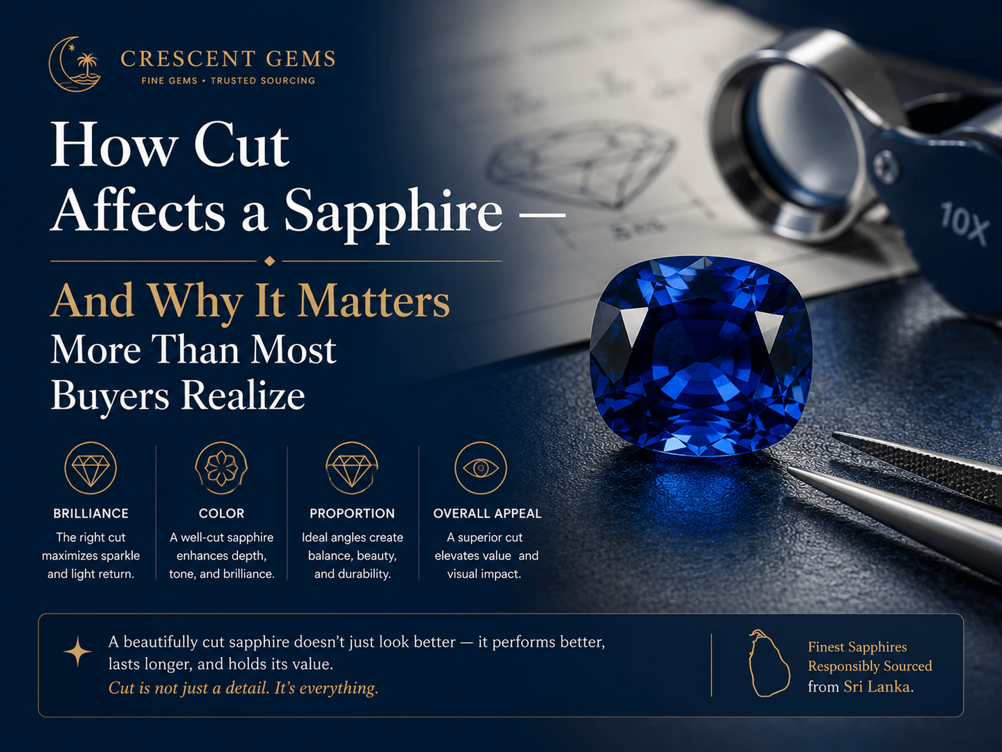 How Cut Affects a Sapphire — And Why It Matters More Than Most Buyers Realize