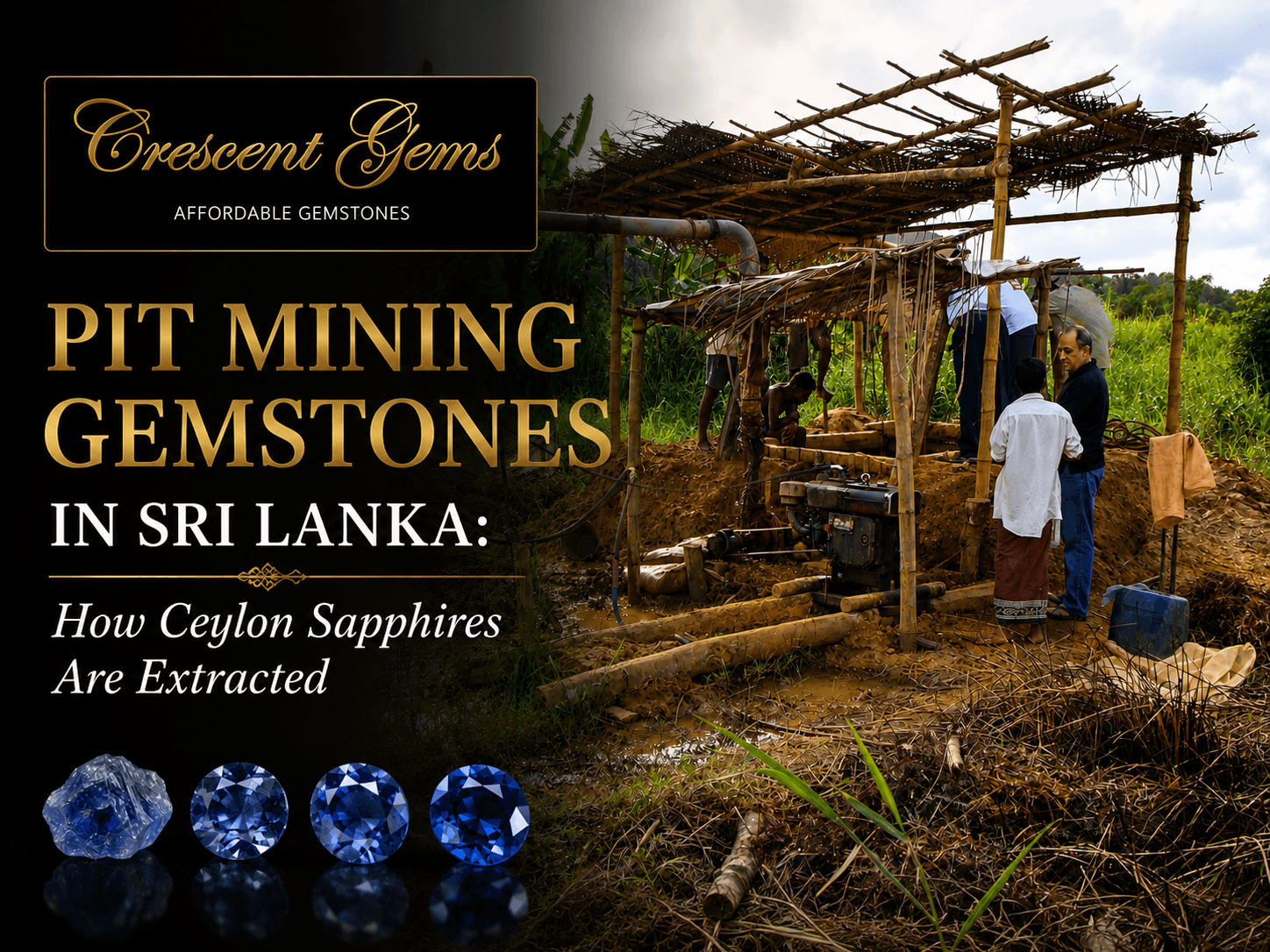 Pit Mining Gemstones in Sri Lanka: How Ceylon Sapphires Are Extracted