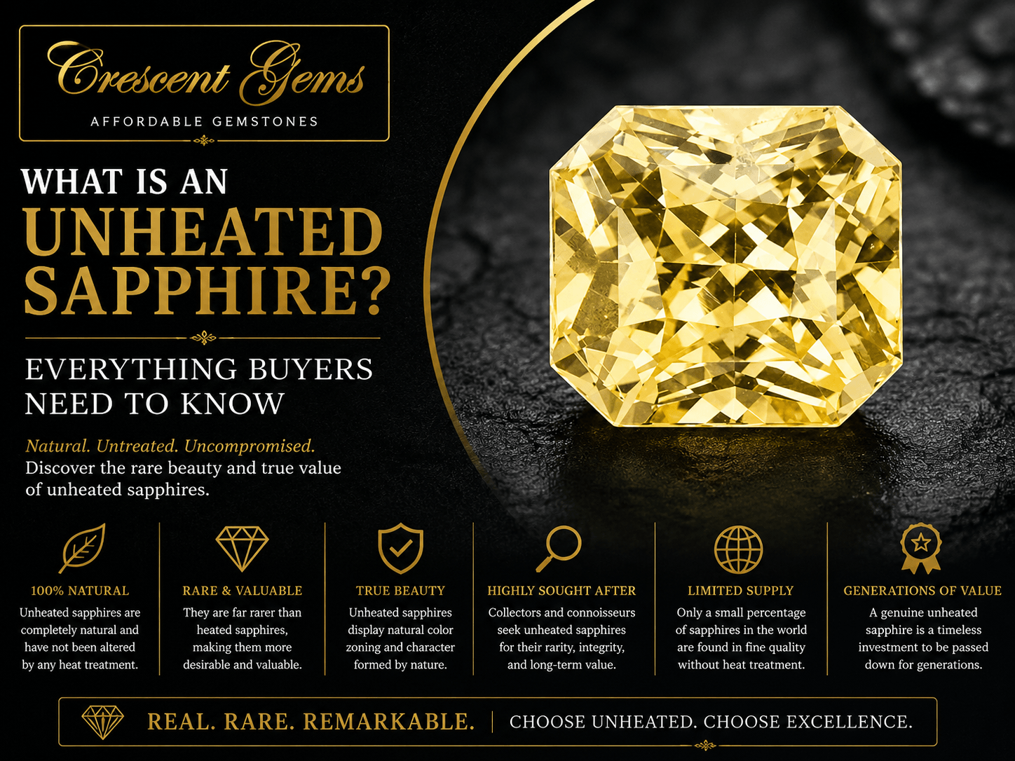 What Is an Unheated Sapphire? Everything Buyers Need to Know
