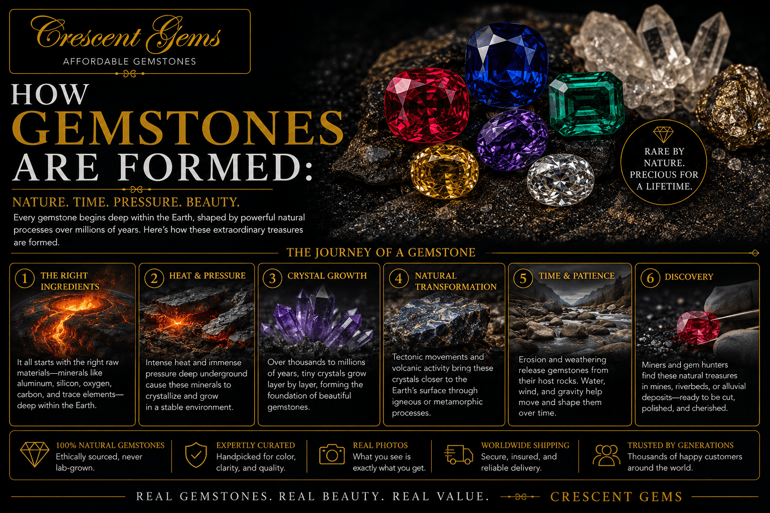 How Gemstones Are Formed: