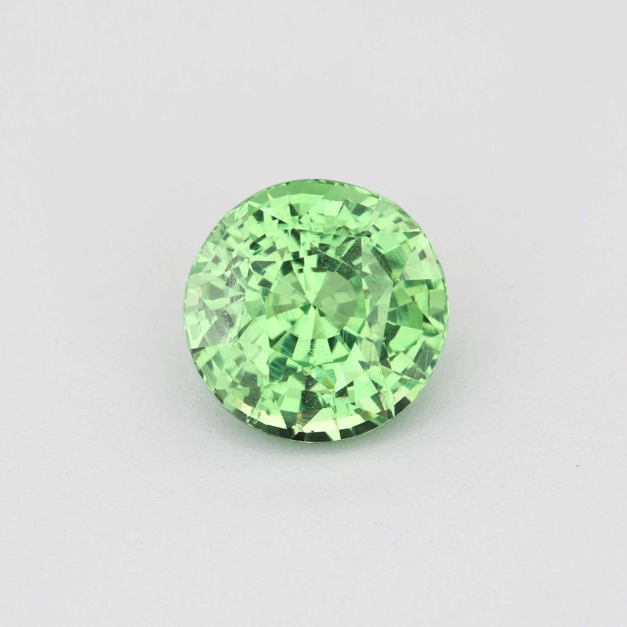 1.07 ct untreated tsavorite garnet with vibrant green color and excellent clarity
