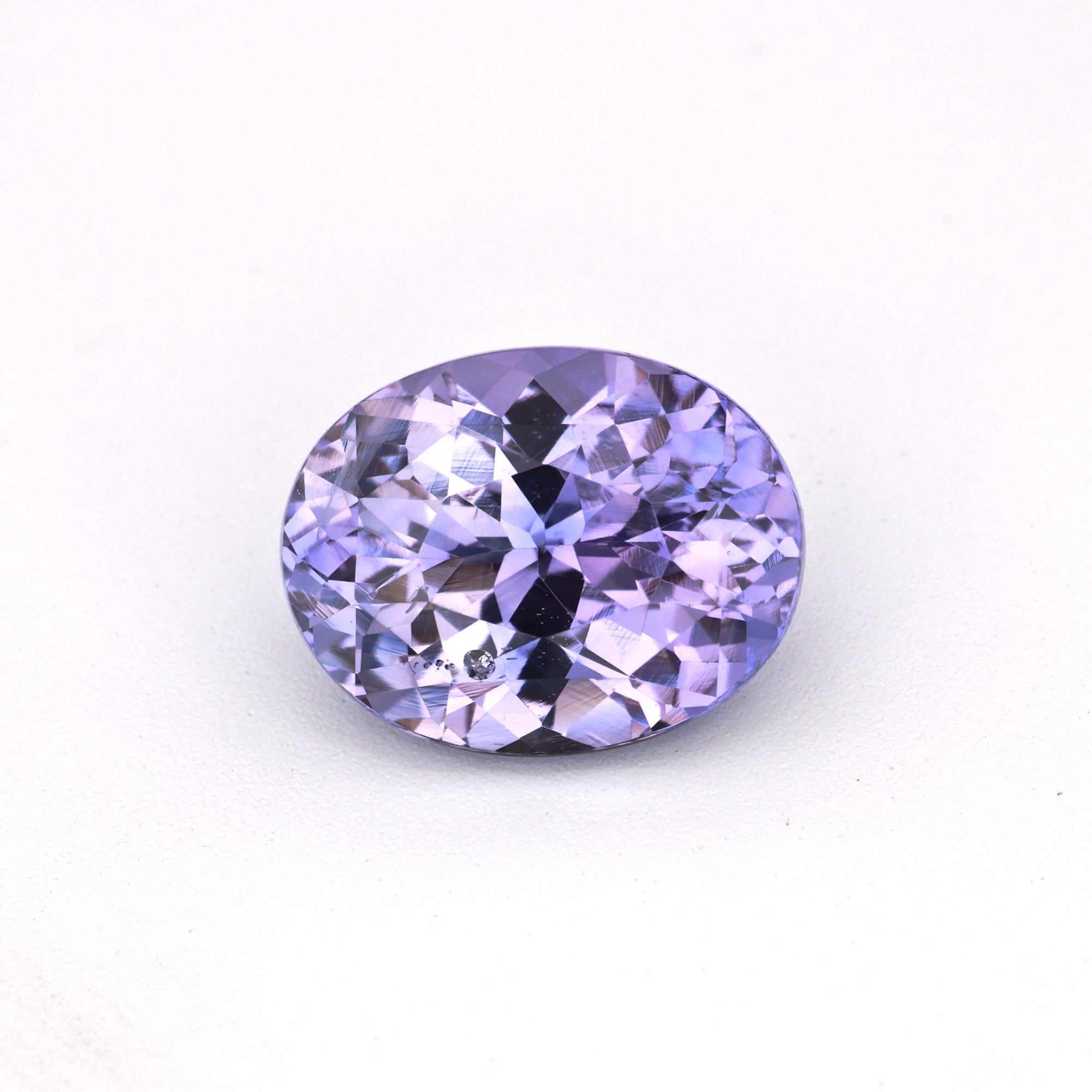 1.66 Ct untreated lavender sapphire oval cut gemstone with excellent clarity and natural brilliance