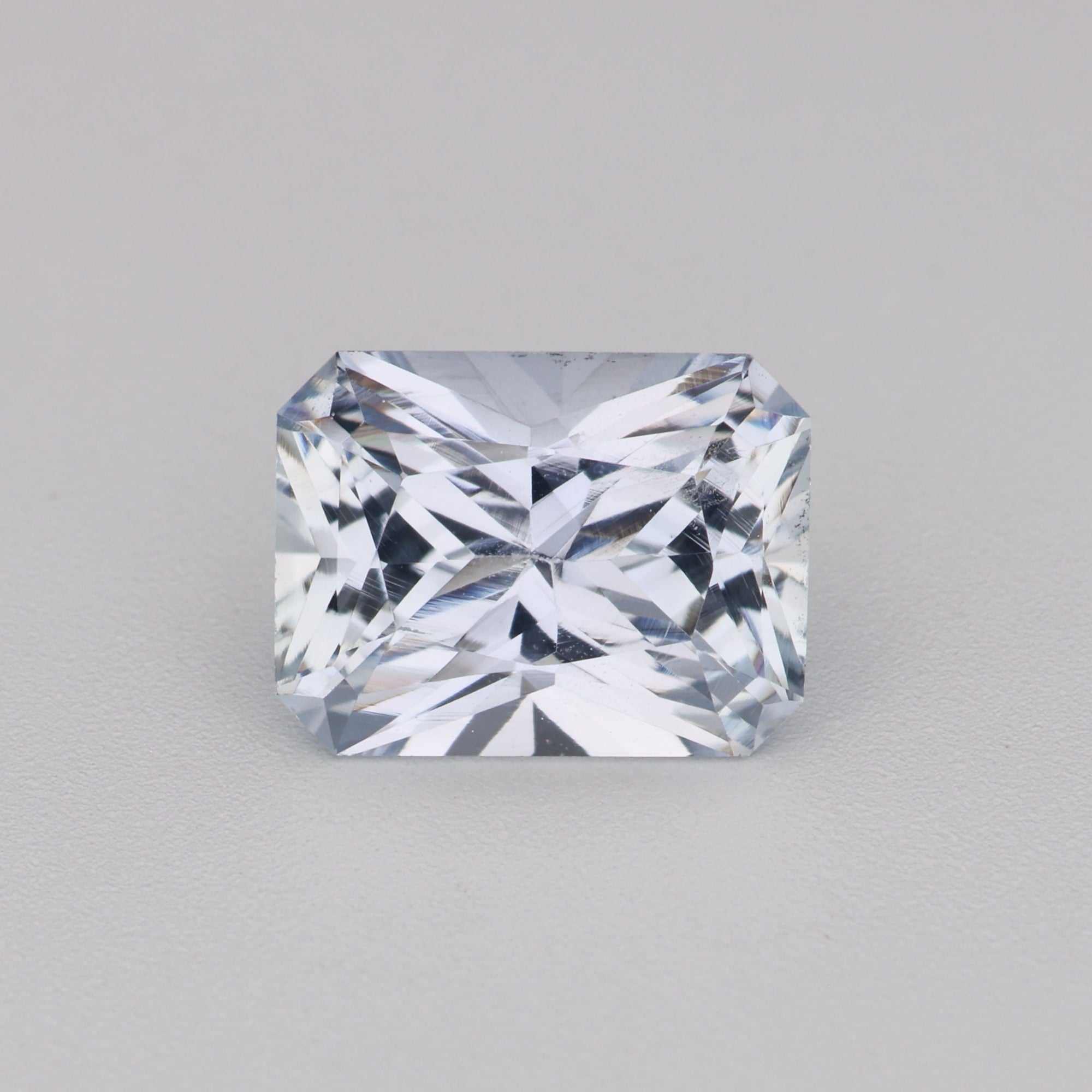 1.06 ct white sapphire gemstone with excellent clarity and brilliance, ideal for elegant jewelry designs and diamond substitute.