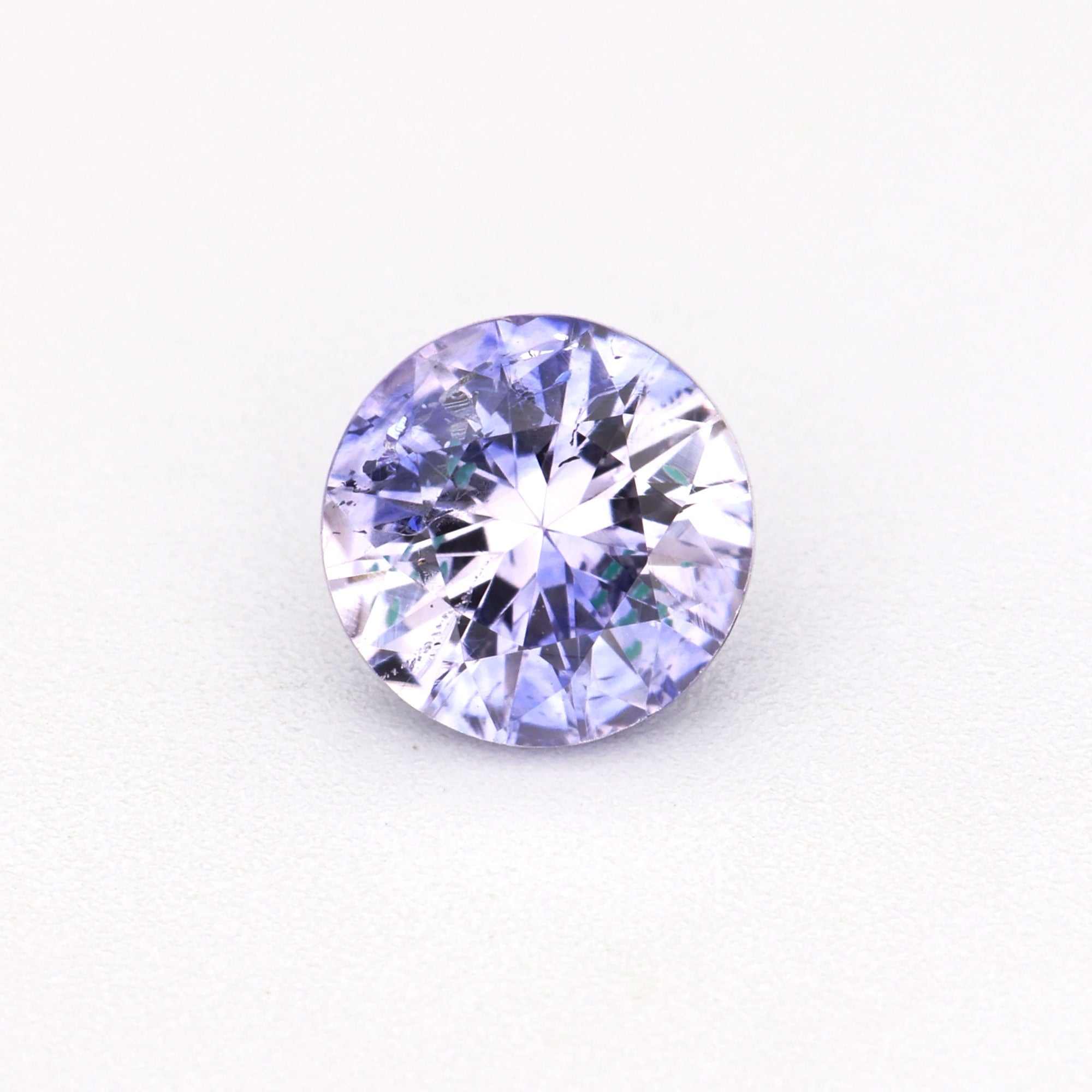 0.44 ct natural unheated violet sapphire gemstone with rich purple hue and excellent clarity