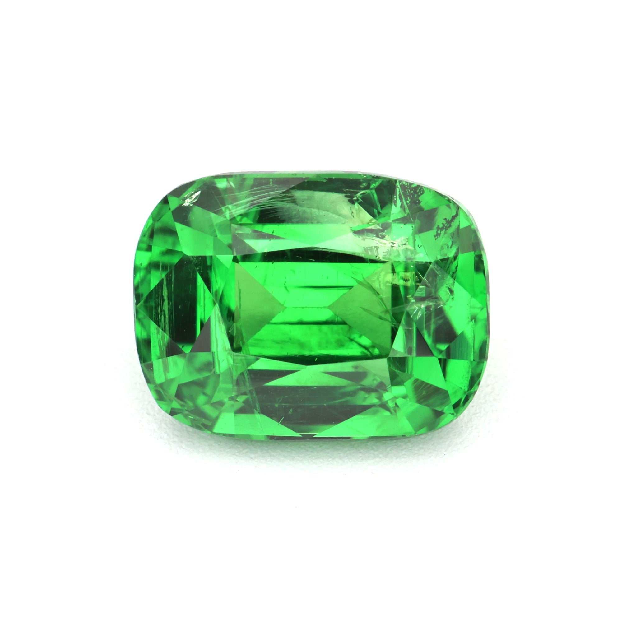 1.86 carat vibrant green tsavorite garnet with excellent clarity and brilliance