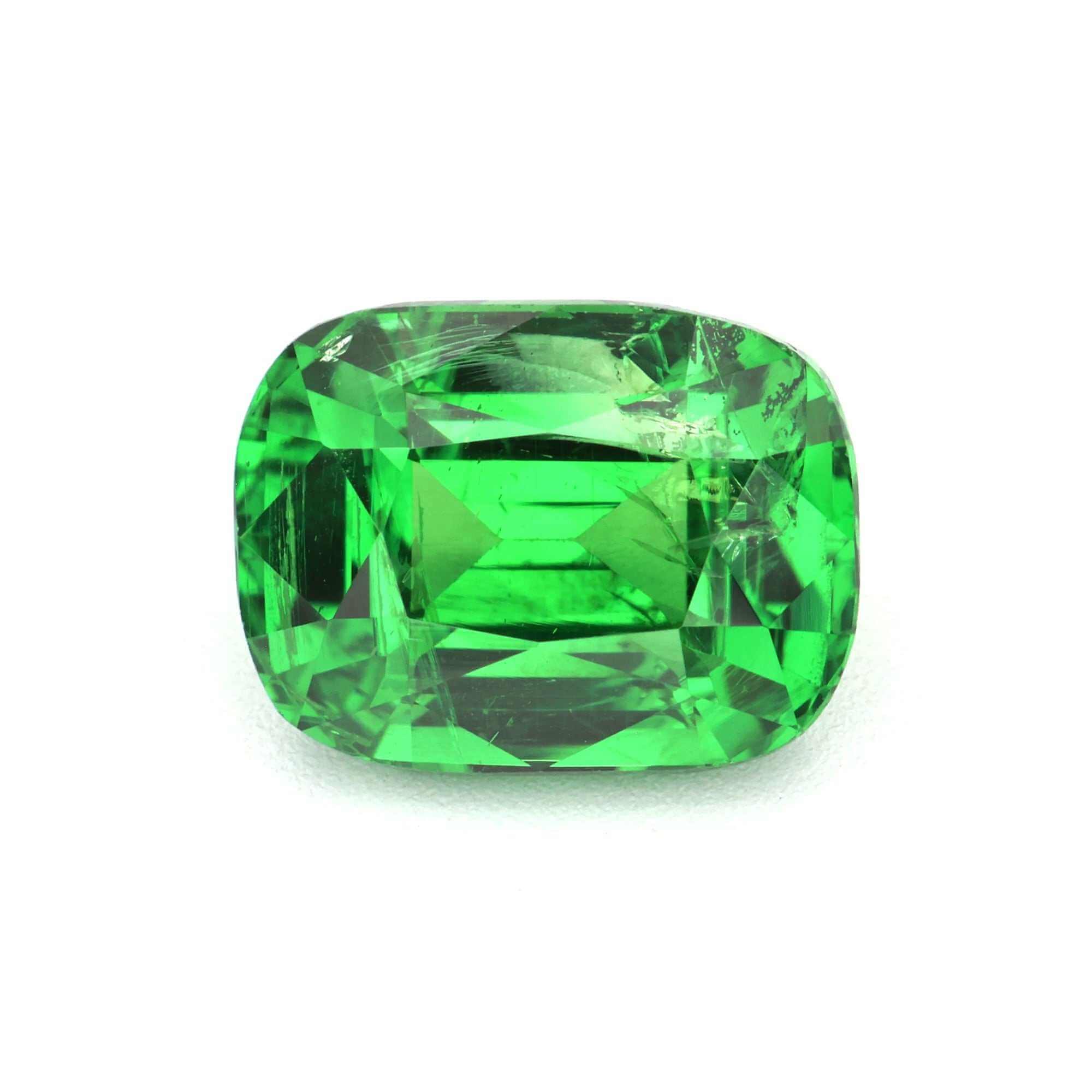1.86 carat vibrant green tsavorite garnet with excellent clarity and brilliance