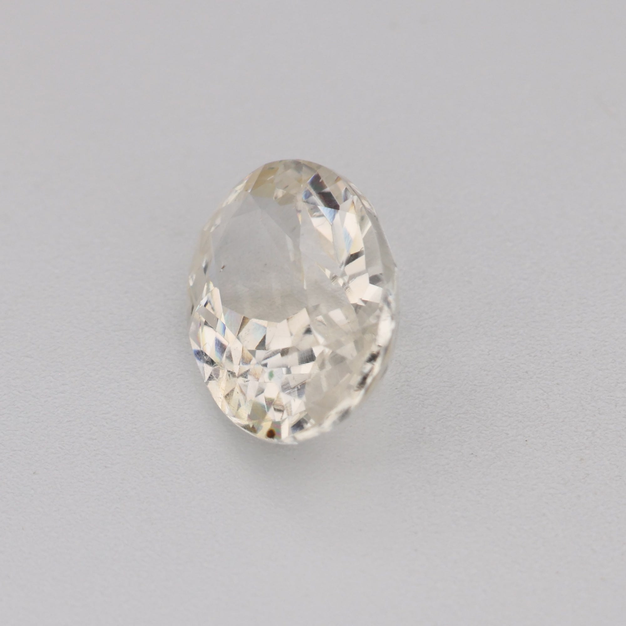 7 x 5mm Oval White Sapphire
