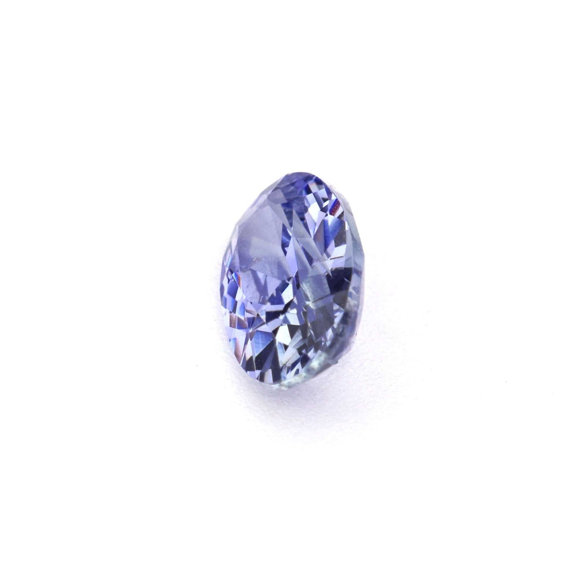 0.50 carat unheated natural purple sapphire gemstone with excellent clarity and precision cut
