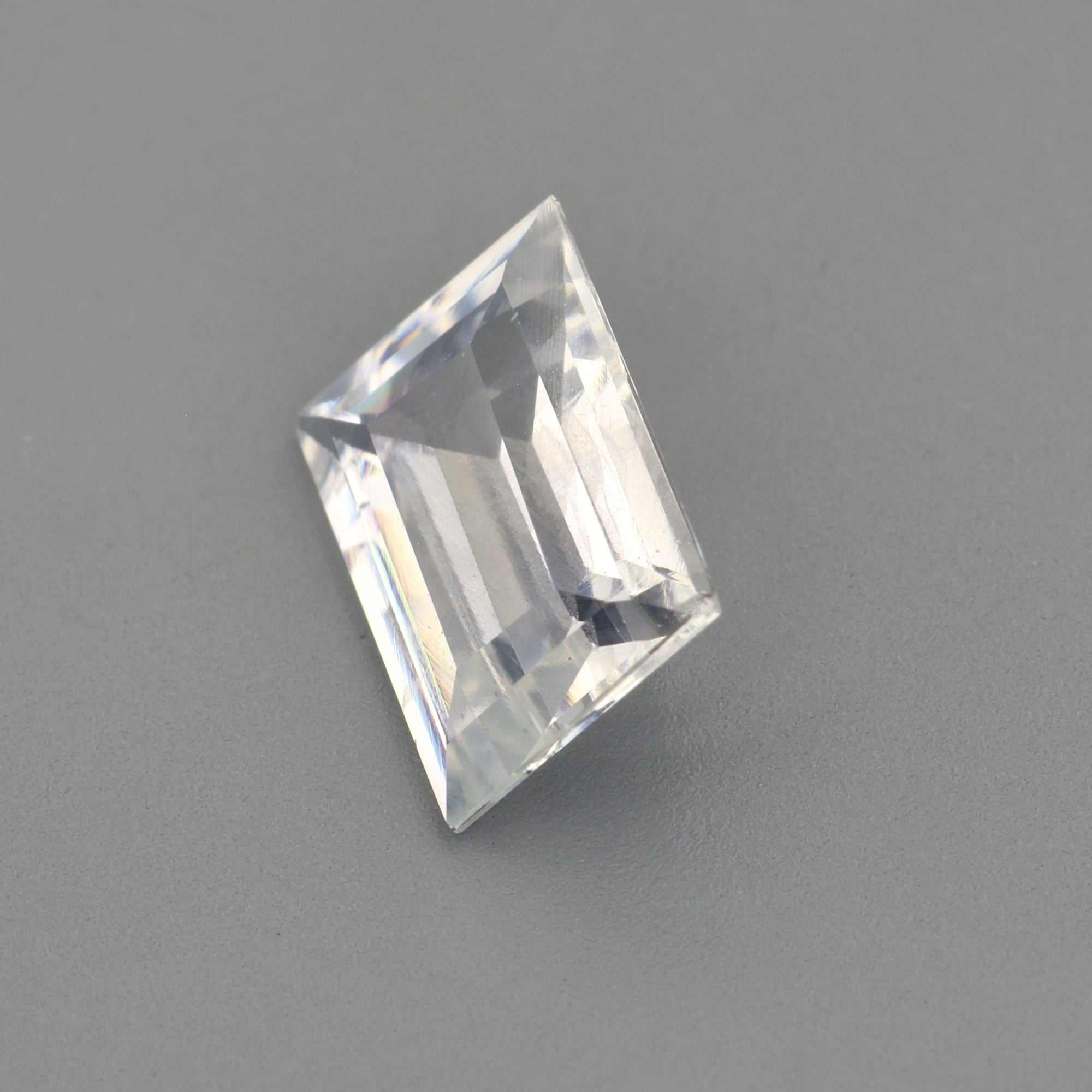 1.20 ct Baguette White Sapphire gemstone showcasing brilliant clarity and sparkle