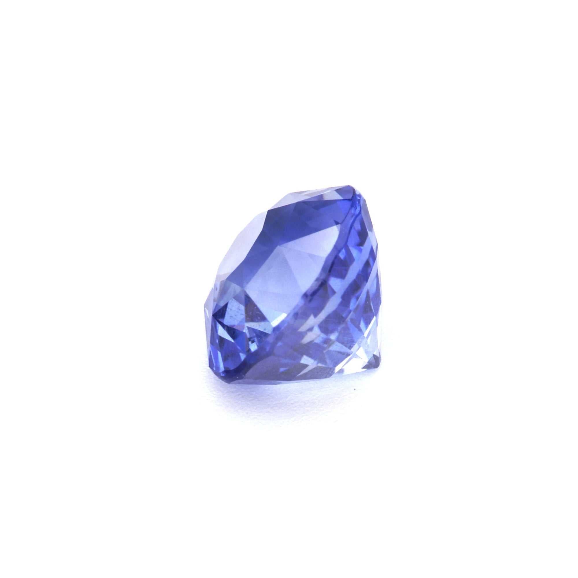 1.28ct Ceylon Blue Sapphire oval cut unheated natural gemstone with medium-intense blue hue and excellent transparency