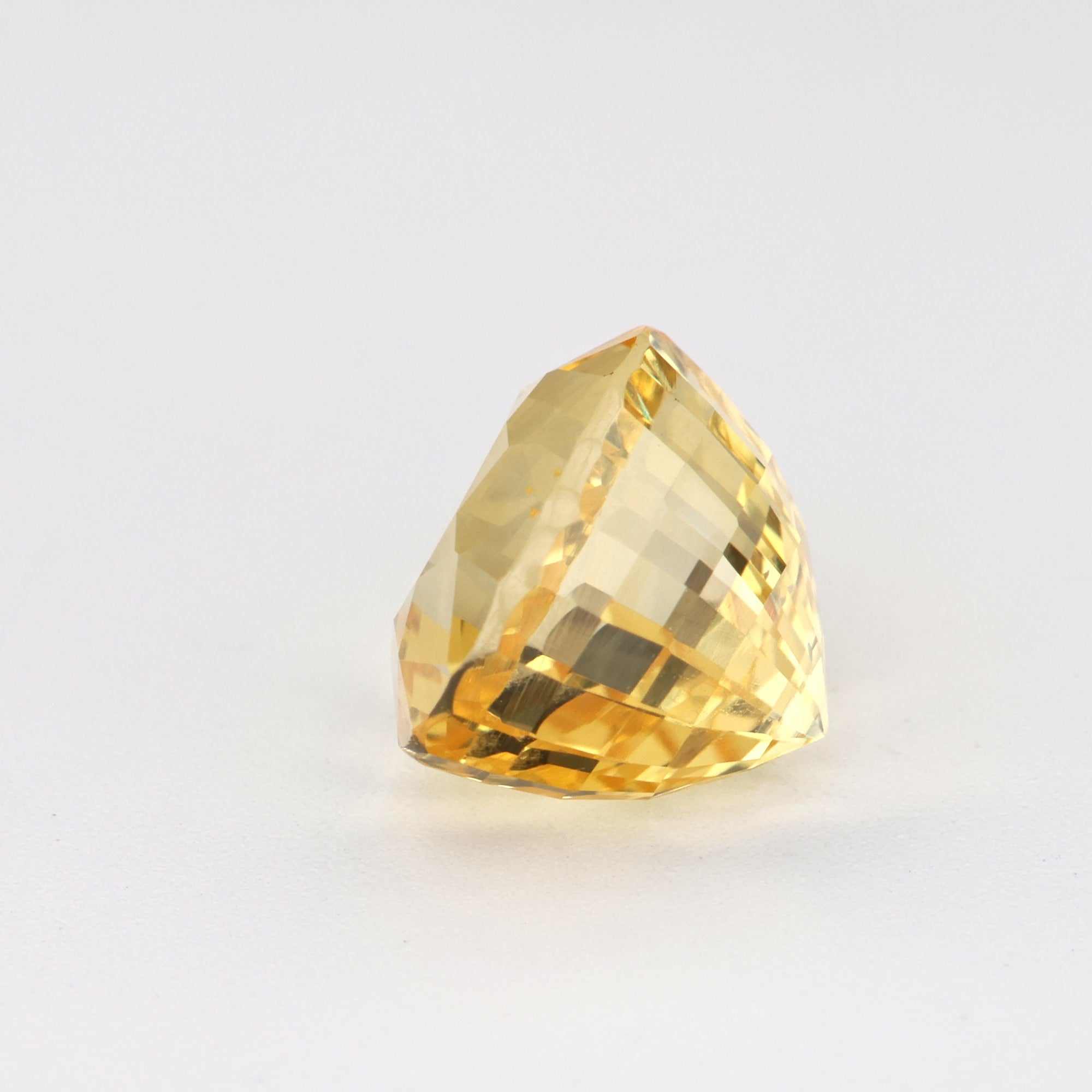 2.10 ct unheated yellow sapphire gemstone with natural brilliance and clarity