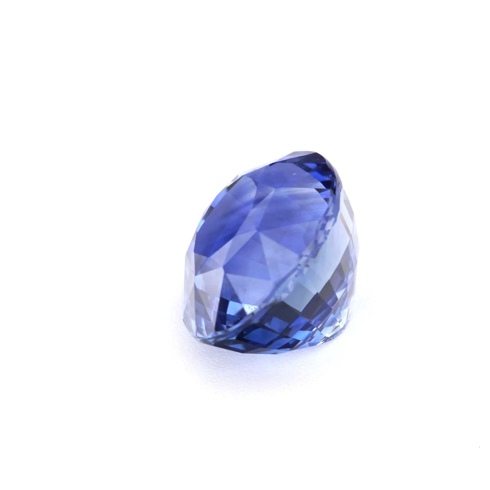 2.74ct natural Ceylon Blue Sapphire gemstone with vivid blue hue and excellent clarity, ideal for luxury jewelry designs