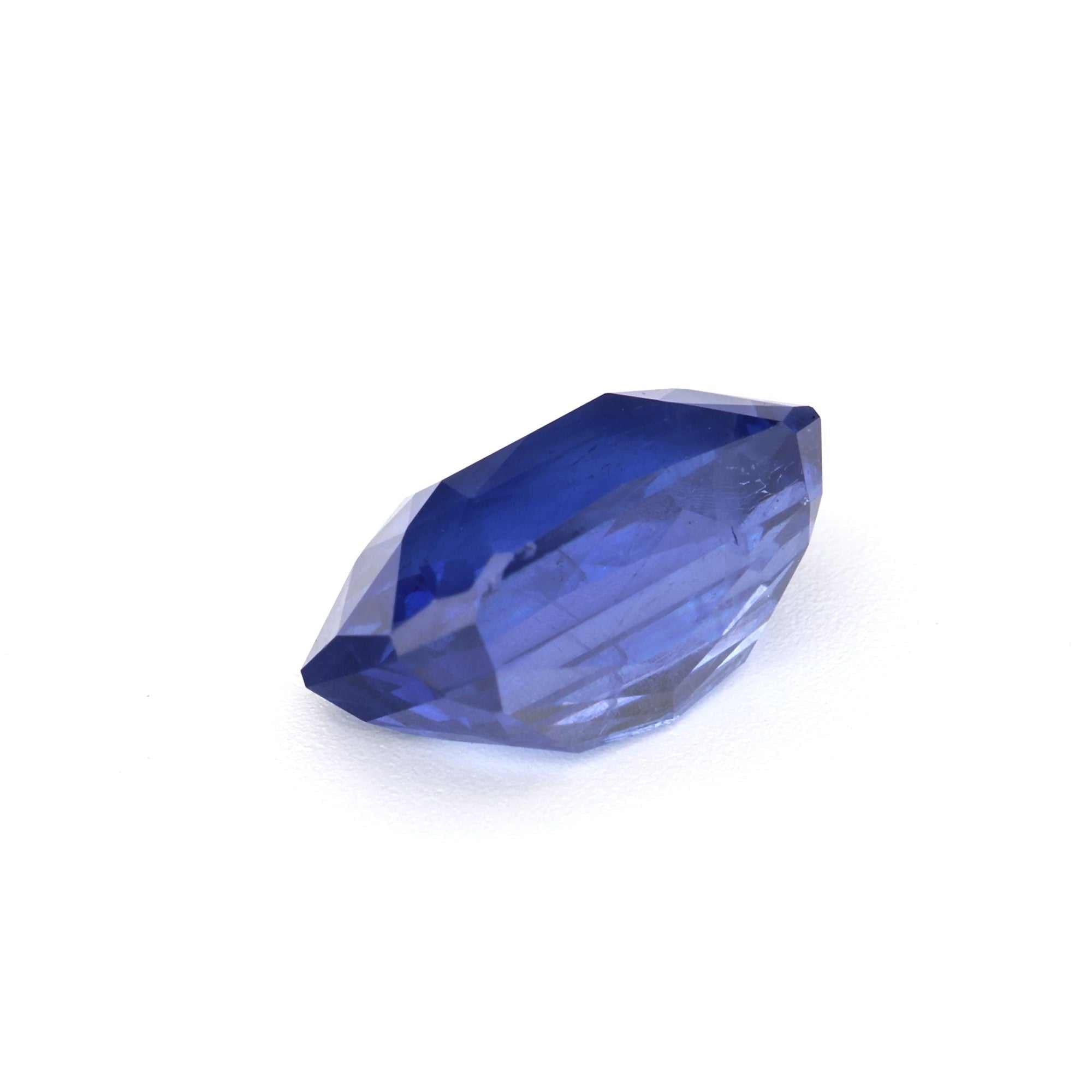 2.008 ct natural unheated Ceylon blue sapphire gemstone with deep blue color and excellent clarity
