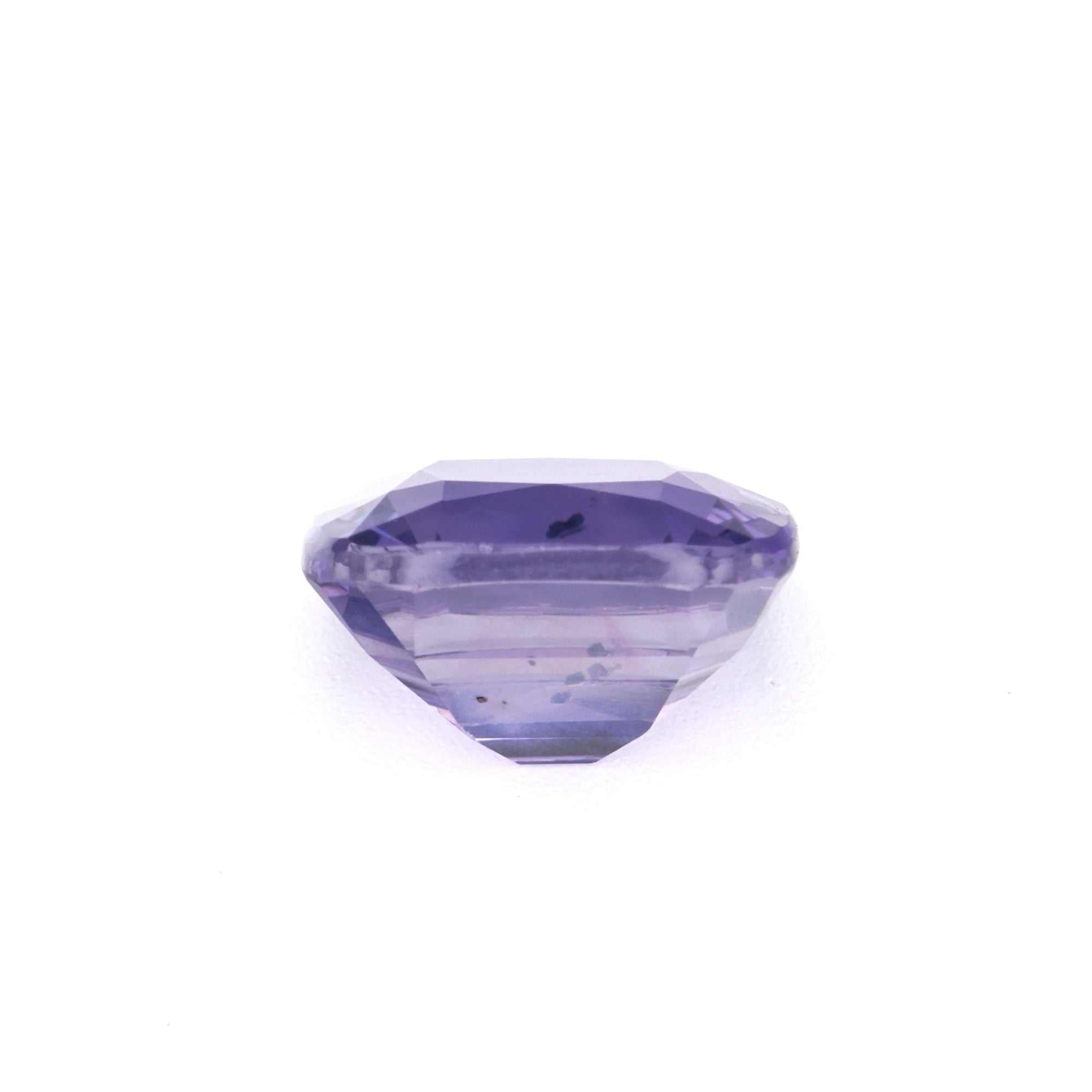 1.29ct violet sapphire gemstone with natural unheated purple hue and excellent clarity