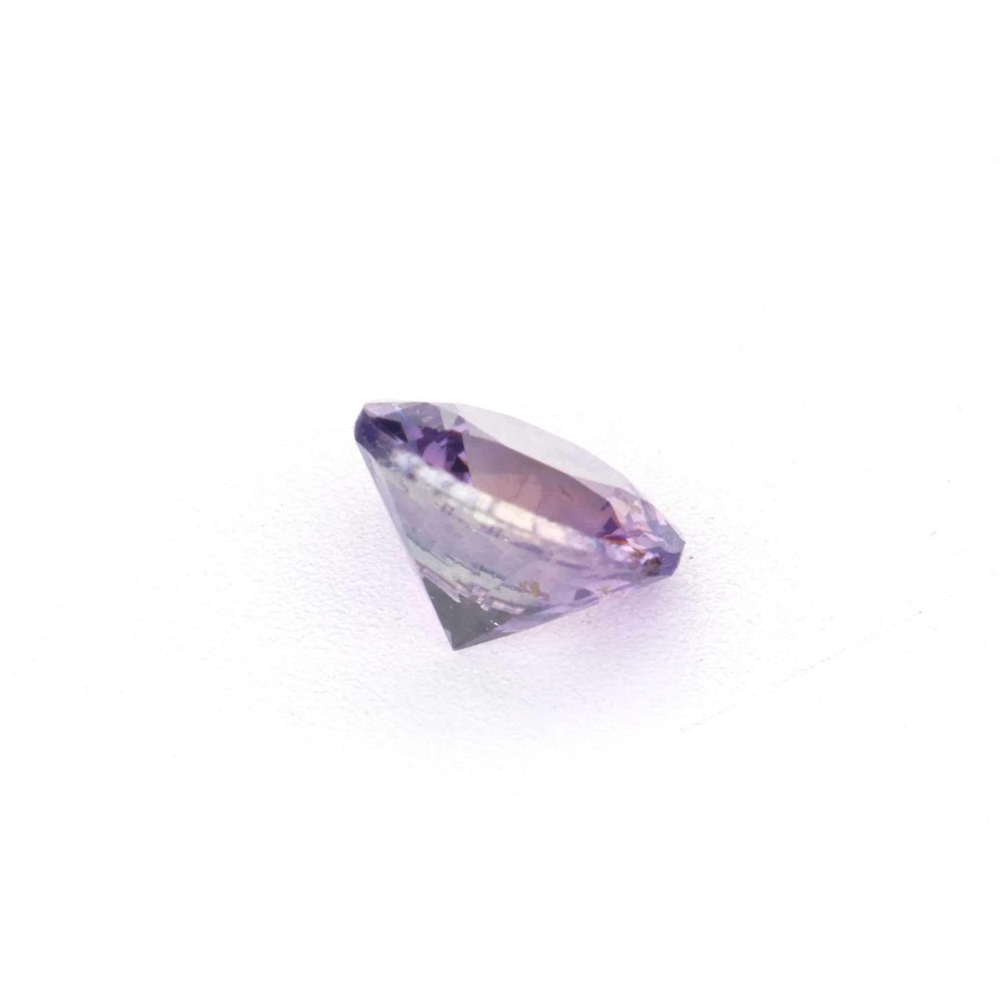 0.34 carat unheated violet sapphire gemstone with rich purple hue and excellent clarity