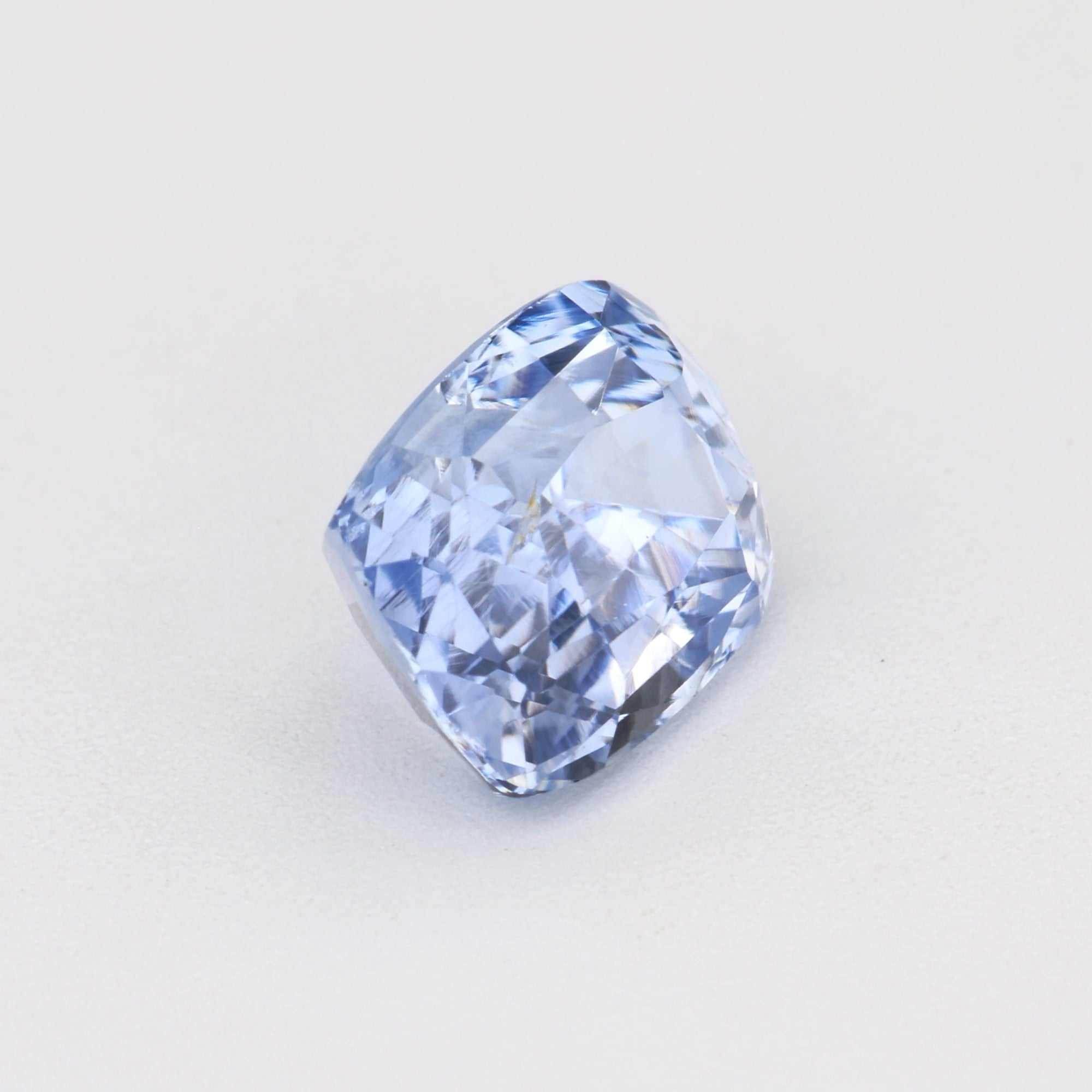 1.14 ct pale blue sapphire gemstone, unheated natural blue sapphire with excellent clarity and sparkle