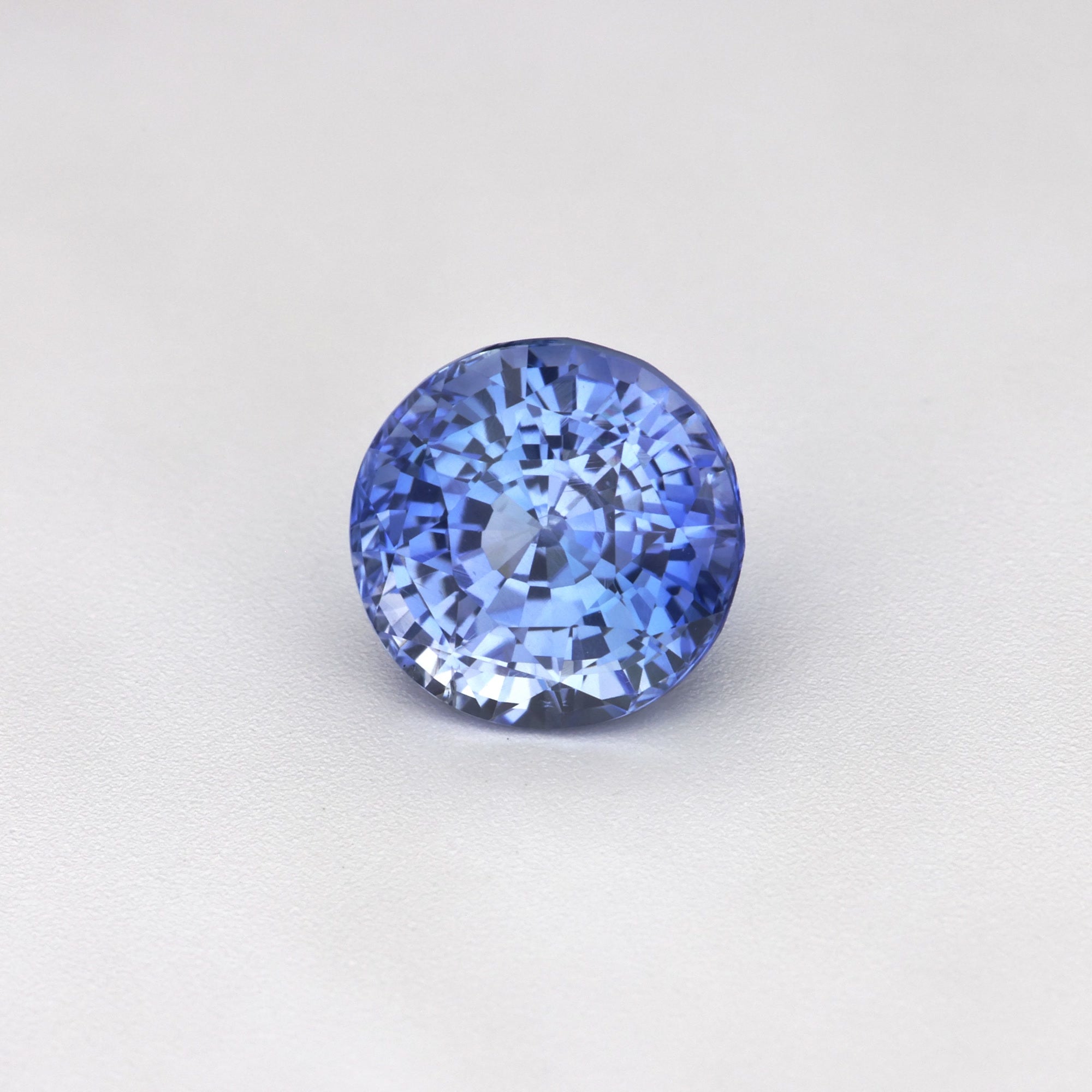 1.75 ct heated blue Ceylon sapphire, round cut, GIA Report #2243032036