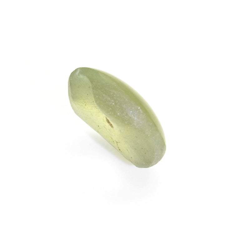 2.36 ct unheated Chrysoberyl Cats Eye gemstone with distinct chatoyancy and greenish hue