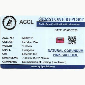 1.09 ct Ruby ~ unheated