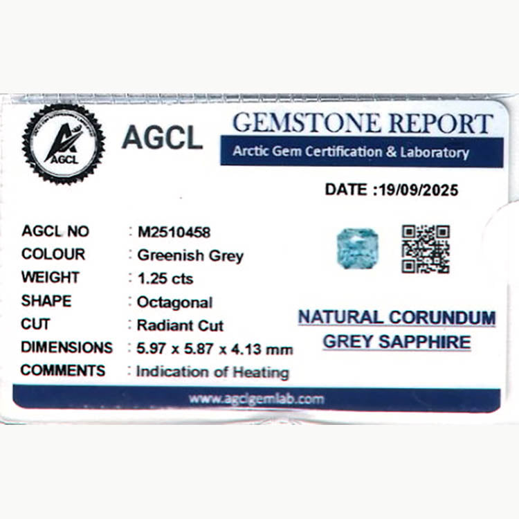 1.25 ct Bluish Green Sapphire