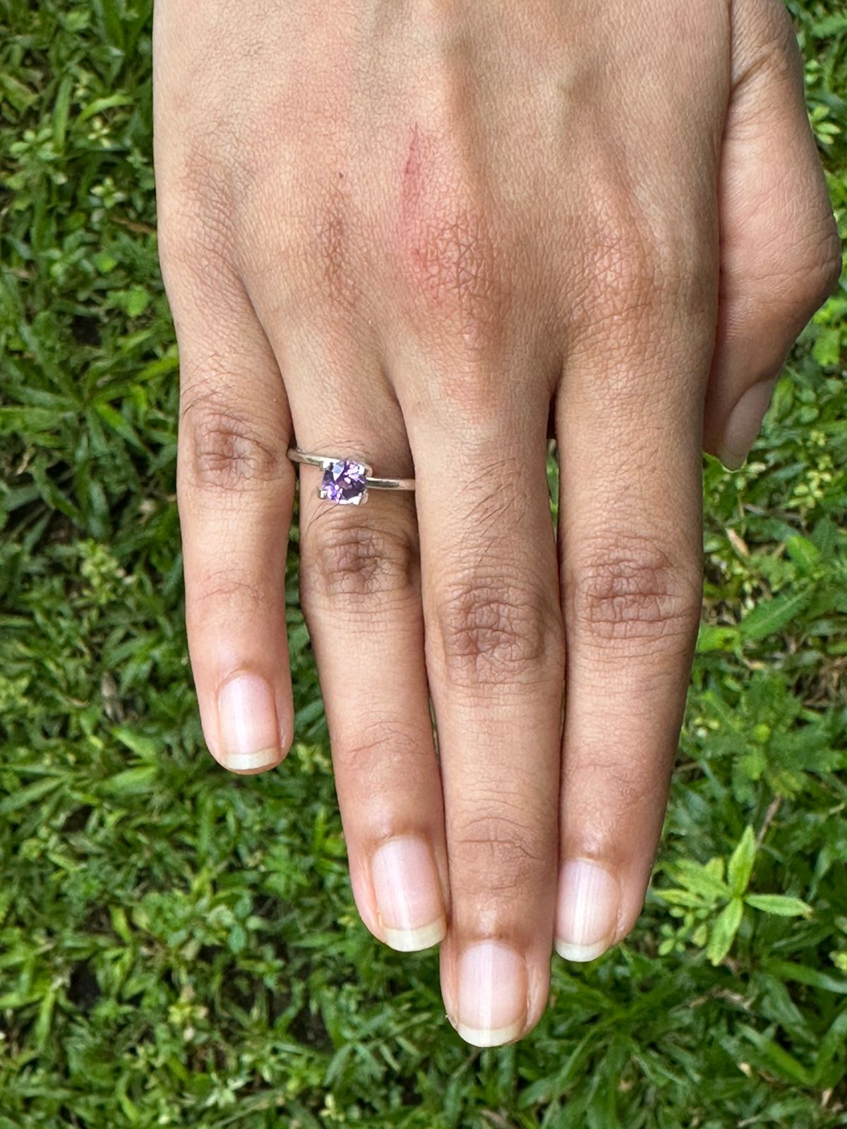 0.74 Ct Violet Sapphire ~ Unheated