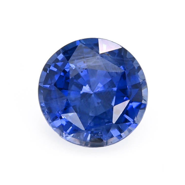 5.39 ct round unheated Ceylon blue sapphire, GIA certified