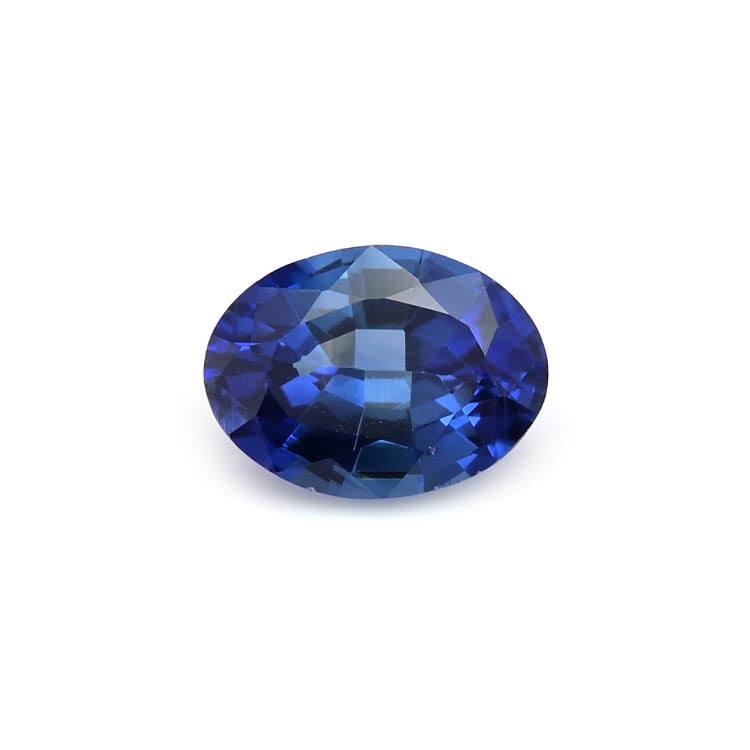 1.16ct vivid blue sapphire oval cut gemstone with brilliant clarity and deep blue hue