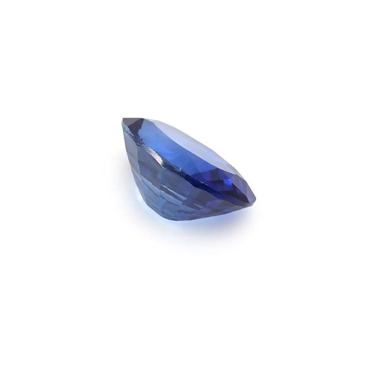1.16ct vivid blue sapphire oval cut gemstone with brilliant clarity and deep blue hue