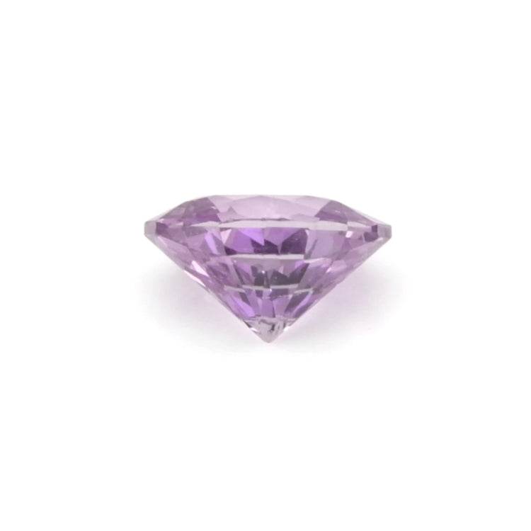 1.02 ct oval pink sapphire gemstone with mixed brilliant cut and radiant pale pink hue