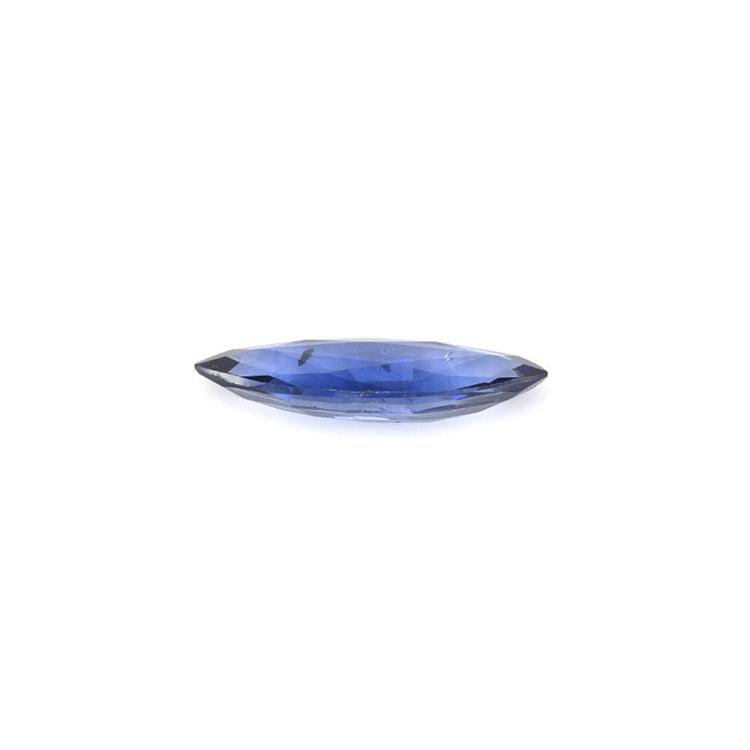 1.04 ct marquise-cut blue sapphire gemstone with vivid deep blue color and brilliant sparkle