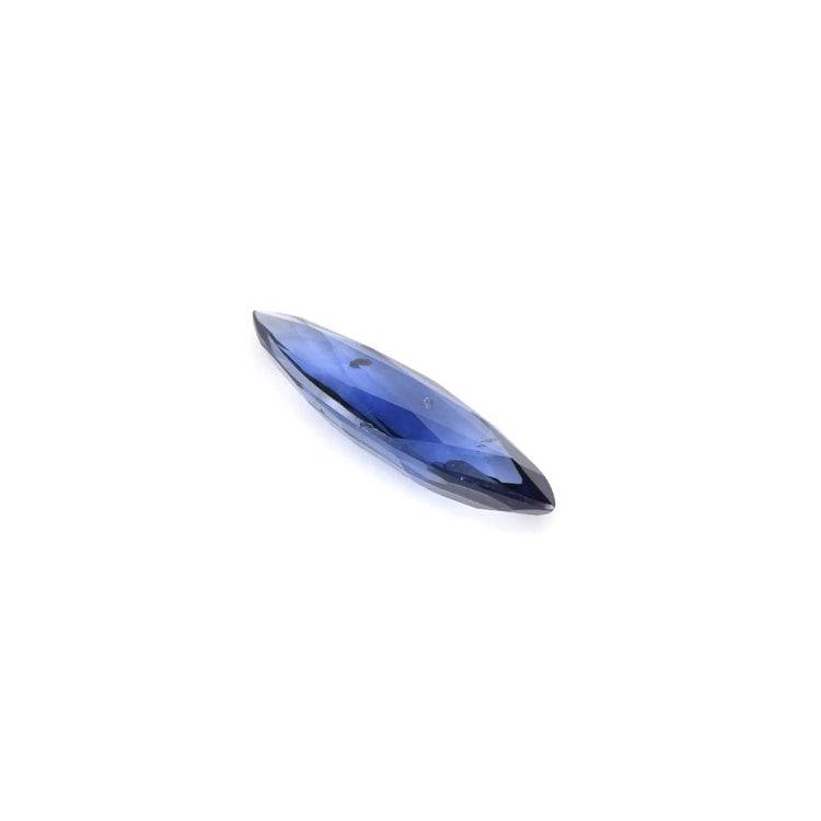 1.04 ct marquise-cut blue sapphire gemstone with vivid blue hue and precise facets