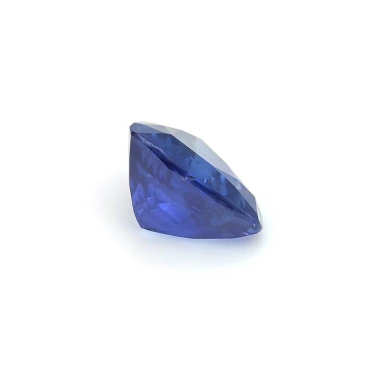 1.21 ct Trilliant cut blue sapphire gemstone from Ceylon with excellent clarity and brilliant sparkle