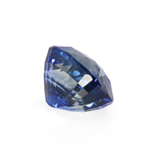 4.99 ct bi-color sapphire with white color band, certified natural gemstone with excellent clarity and brilliance