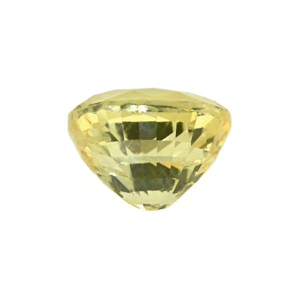 1.71 ct untreated yellow sapphire with natural golden hue and excellent clarity