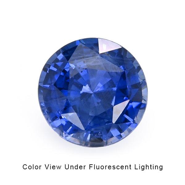 5.39-carat unheated blue sapphire gemstone with brilliant blue hues and GIA certification