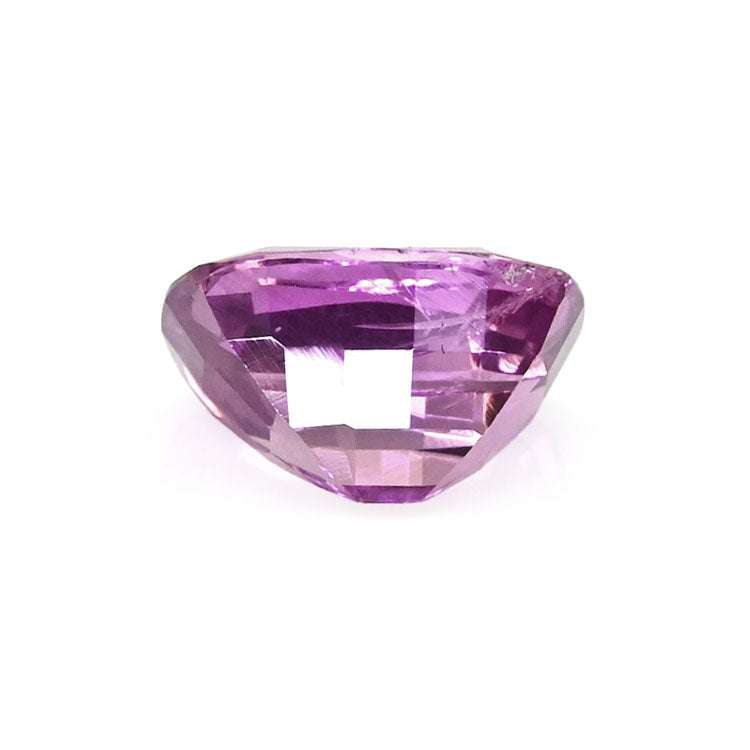 1.05 ct pink sapphire gemstone cushion cut with sparkling pink hue for custom jewelry designs