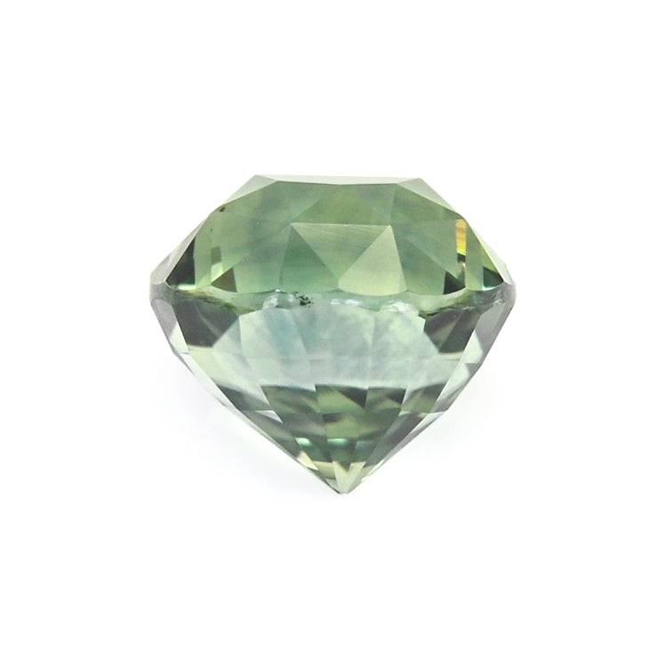 1.81 ct green sapphire round cut gemstone displaying rich green hues and brilliant sparkle