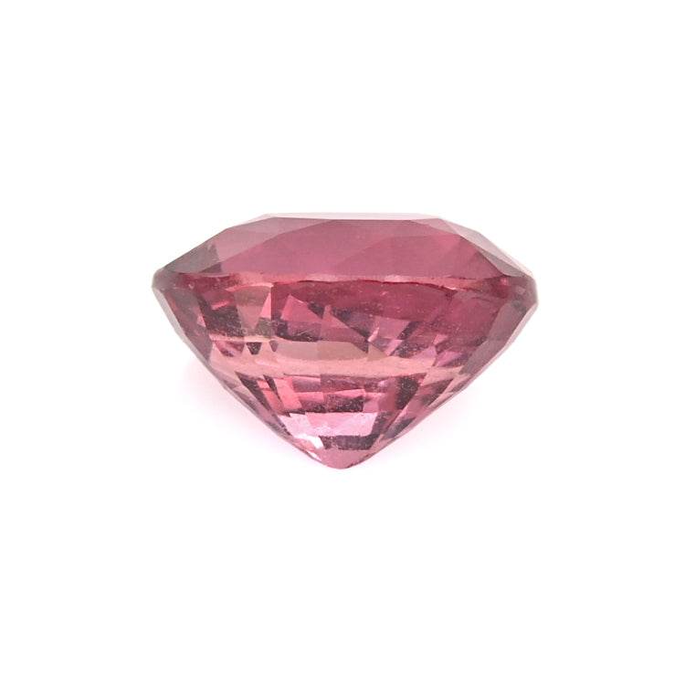 2.20 ct pink sapphire round brilliant cut gemstone from Ceylon with excellent transparency and vibrant pink hue