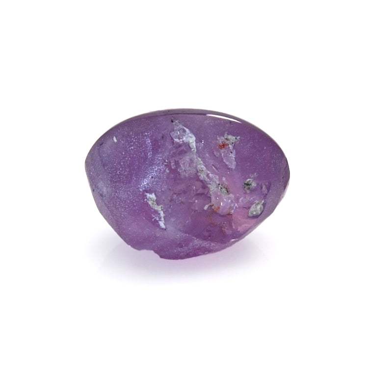 3.26 carat untreated purple star sapphire showing six-ray star asterism from Sri Lanka