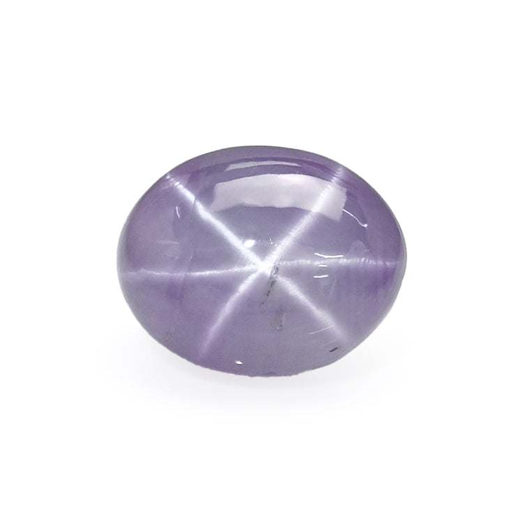 3.40 ct unheated purple star sapphire stone showing six-ray star effect