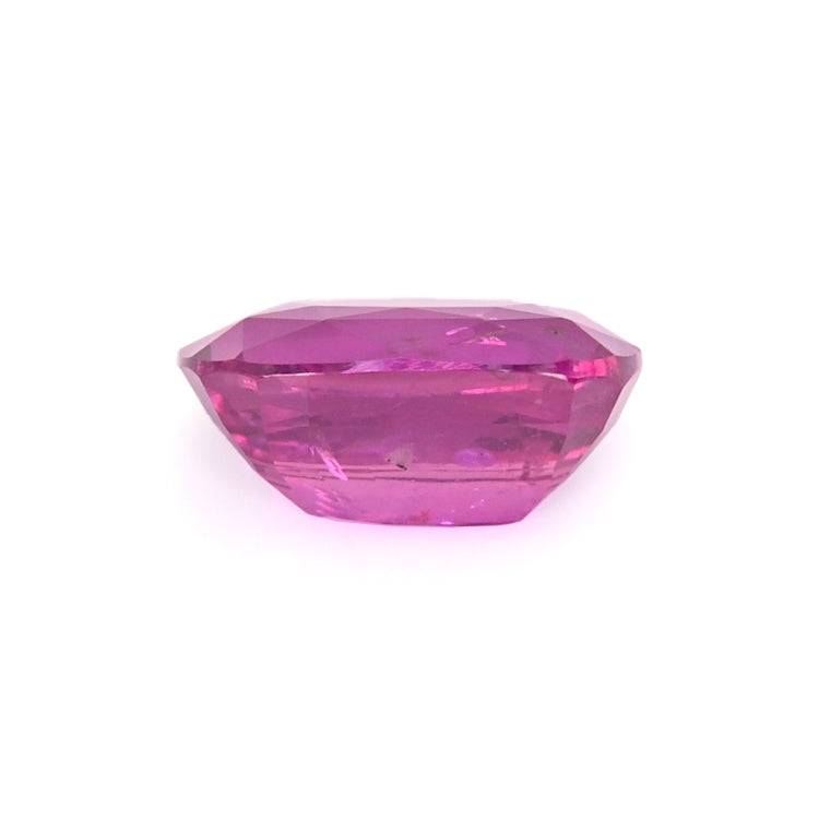 2.12 ct purplish pink sapphire gemstone with excellent clarity and brilliant cut for fine jewelry