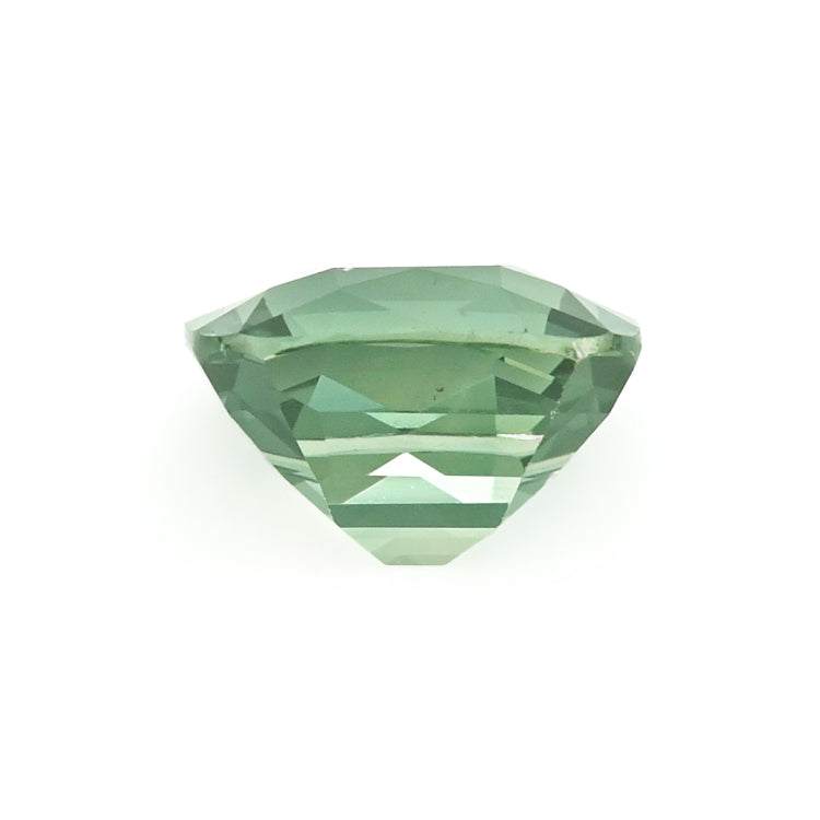 1.74ct unheated bluish green sapphire gemstone from Sri Lanka with excellent clarity and cut