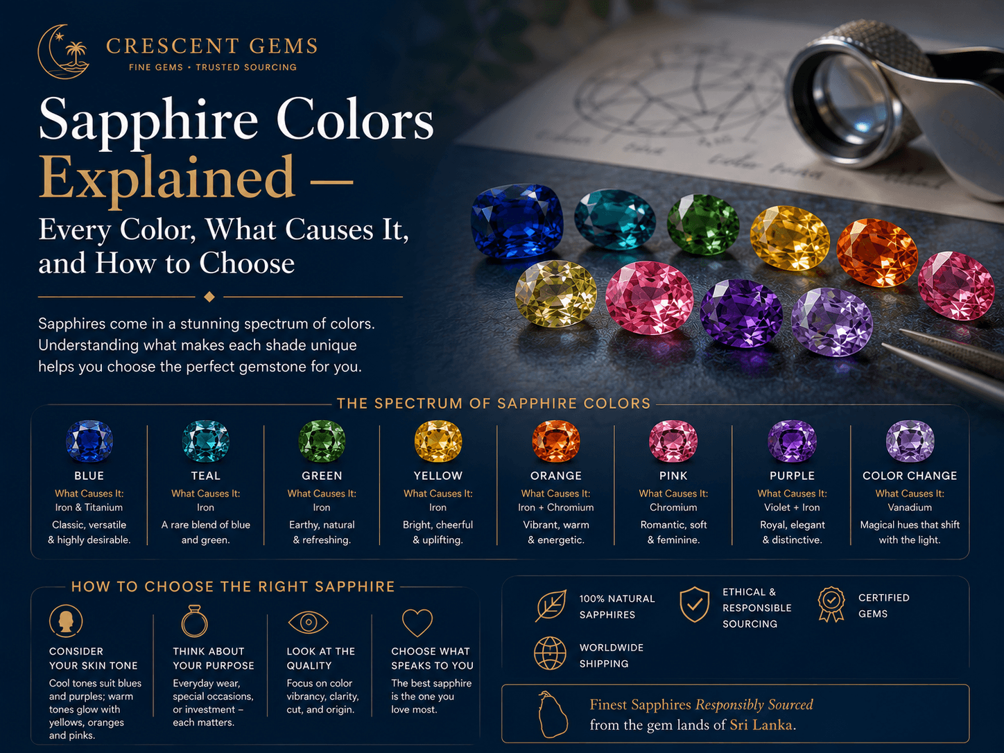All colors of Sapphires