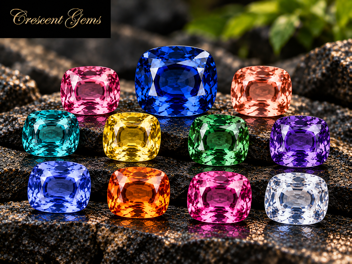Cushion cut Sapphires