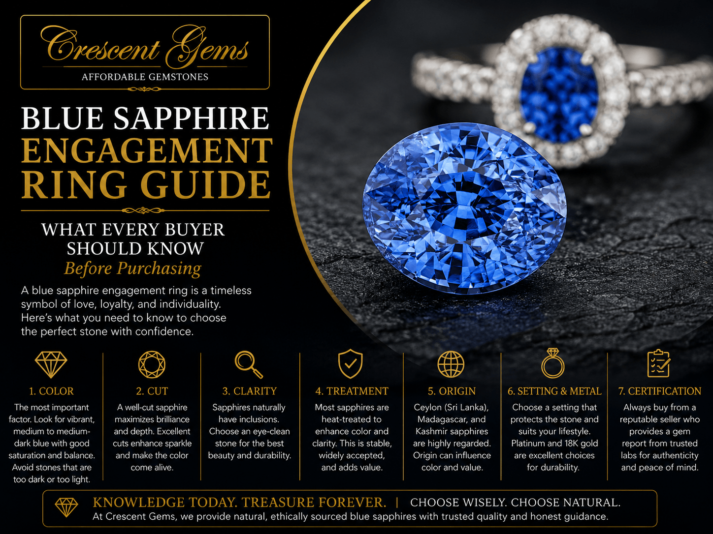 Blue Sapphire Engagement Ring Guide: What Every Buyer Should Know Before Purchasing