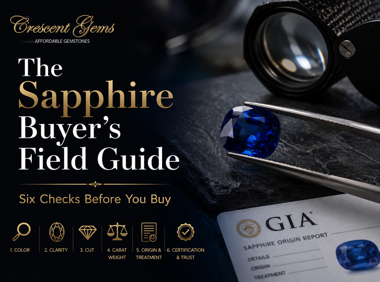 The Sapphire Buyer's Field Guide — Six Checks Before You Buy