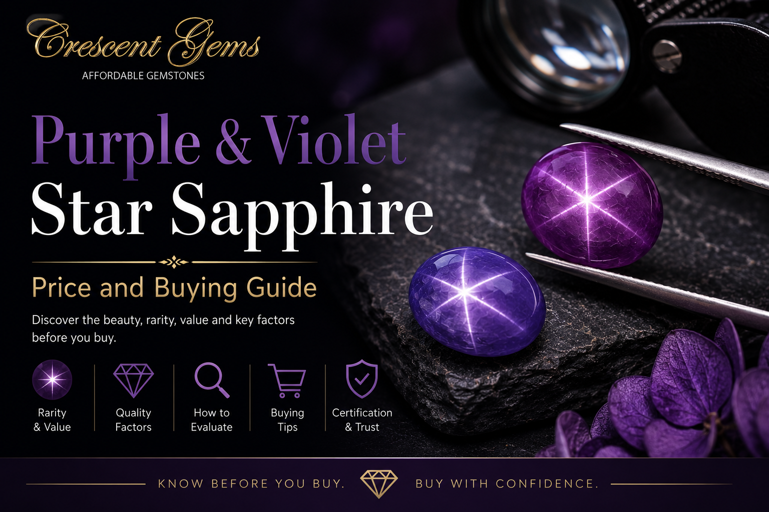 Purple & Violet Star Sapphire — Price and Buying Guide