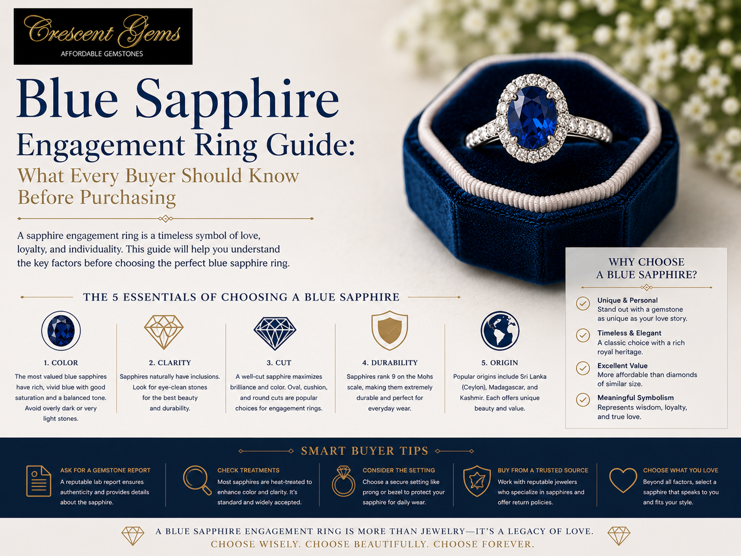 Blue Sapphire Engagement Ring Guide: What Every Buyer Should Know Before Purchasing