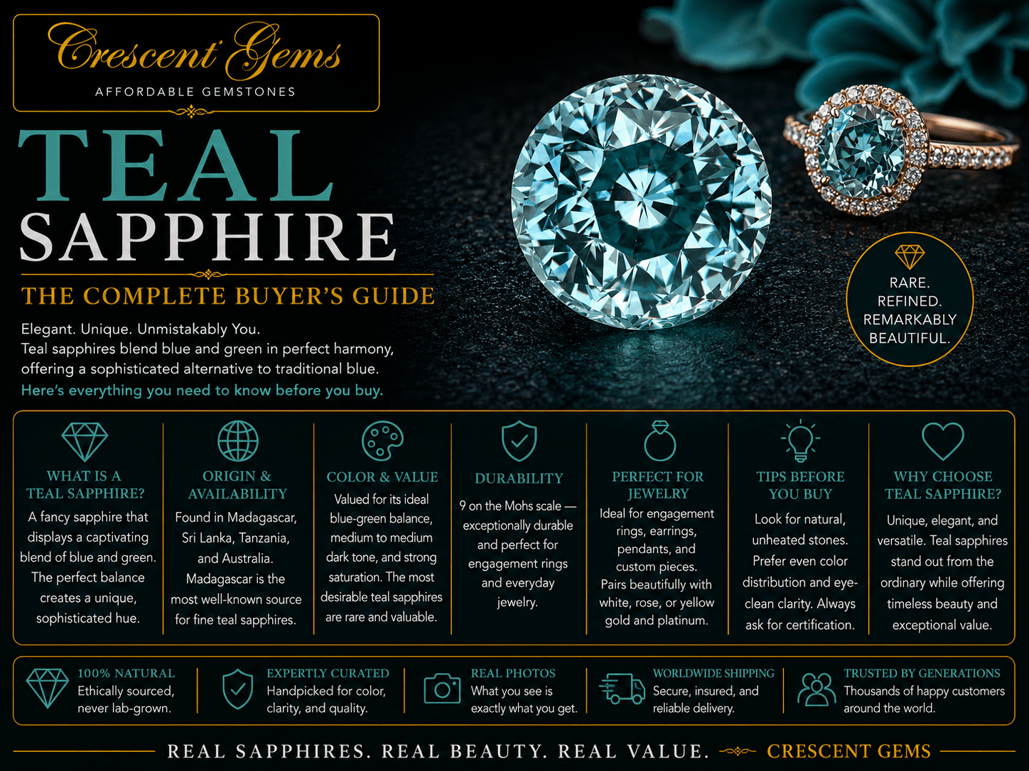 Teal Sapphire — The Complete Buyer's Guide to the Color That Changes Everything